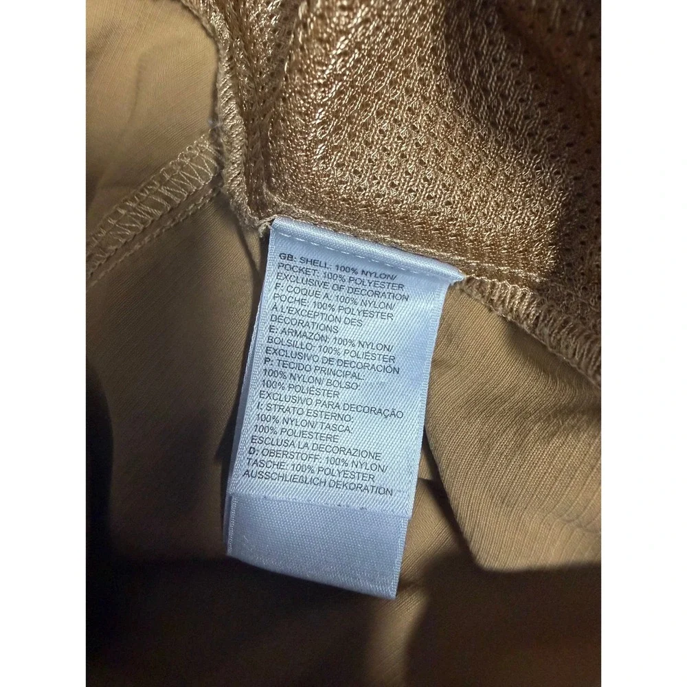 The North Face Mens XL Class V Khaki Tan Nylon Mesh Lined Pull On Shorts